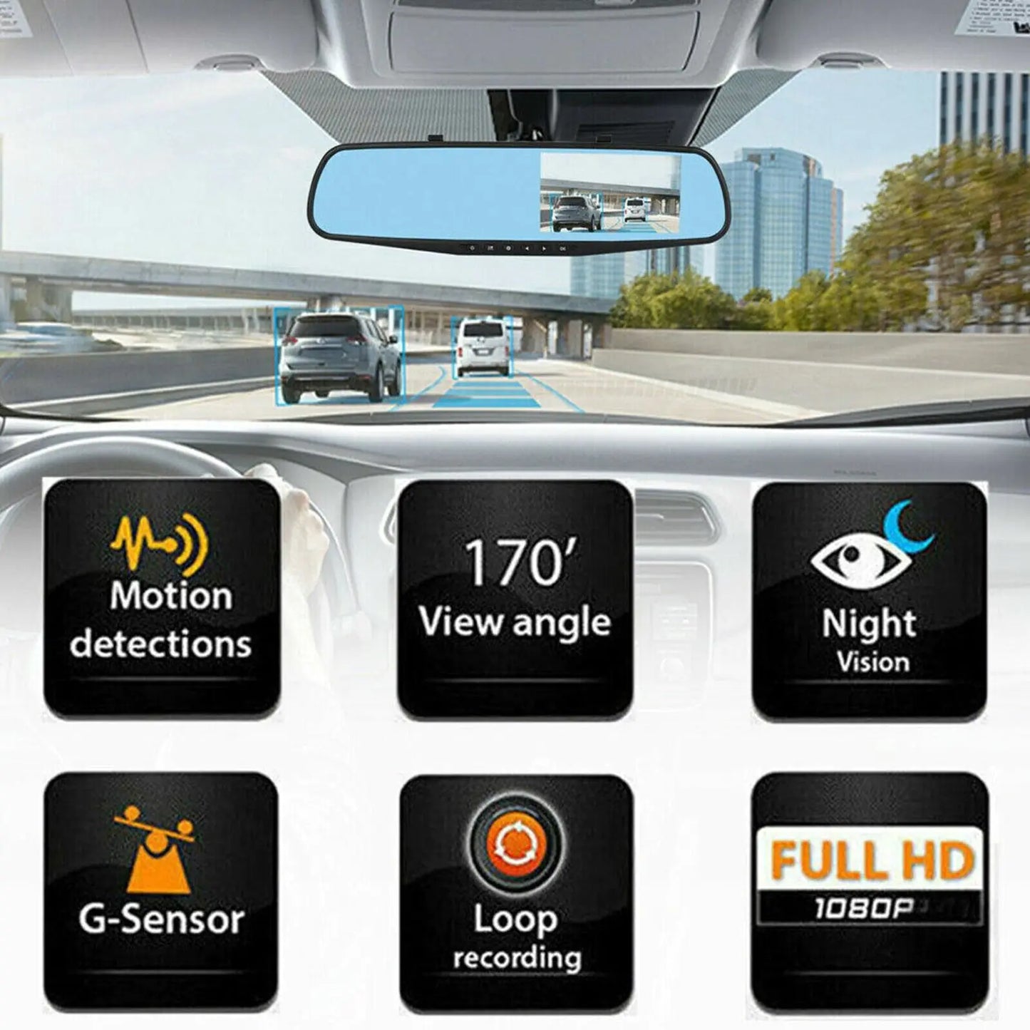 ClearView Dual Miror Dashcam